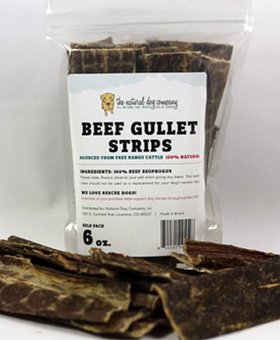 NATURAL DOG COMPANY Beef Gullet 6" 6 OZ Pack