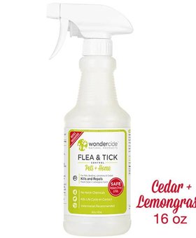 Wondercide Lemongrass Flea & Tick Spray 16 OZ
