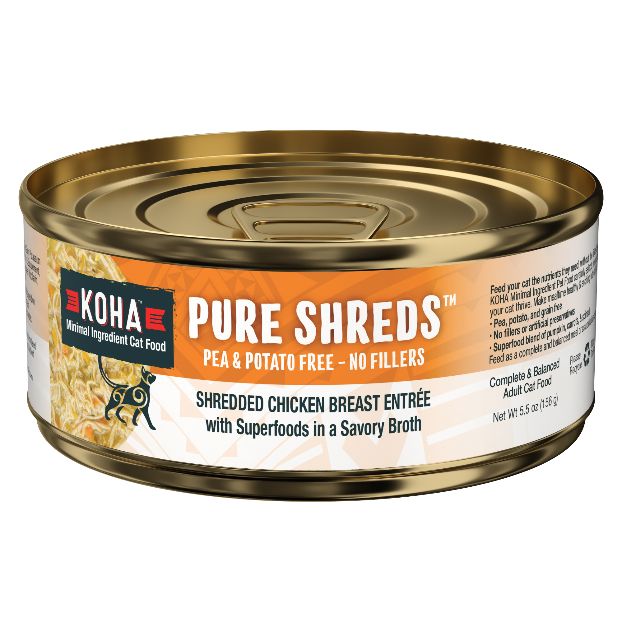 KOHA Pure Shreds Cat Can 5.5 OZ