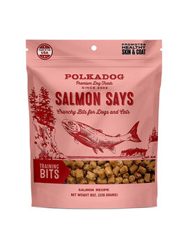 POLKA DOG Polkadog Salmon Says Bits 8oz