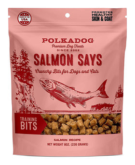 POLKA DOG Polkadog Salmon Says Bits 8oz