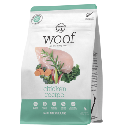 THE NEW ZEALAND NATURAL PET FOOD CO. The NZ Pet Food Co. Woof Air Dried 3.5 OZ