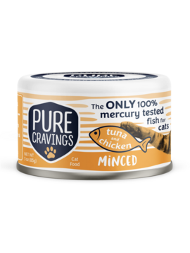 PURE CRAVINGS Pure Cravings Minced Tuna w/ Topper 3 OZ