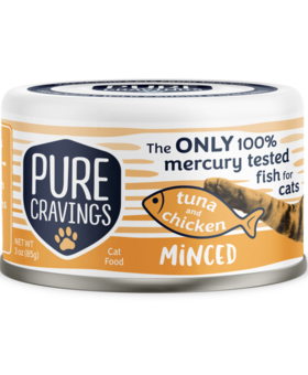 PURE CRAVINGS Pure Cravings Minced Tuna w/ Topper 3 OZ