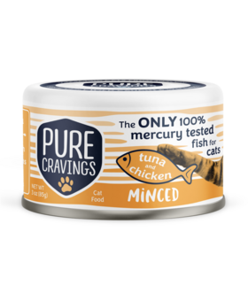 PURE CRAVINGS Pure Cravings Minced Tuna w/ Topper 3 OZ
