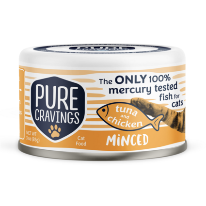 PURE CRAVINGS Pure Cravings Minced Tuna w/ Topper 3 OZ