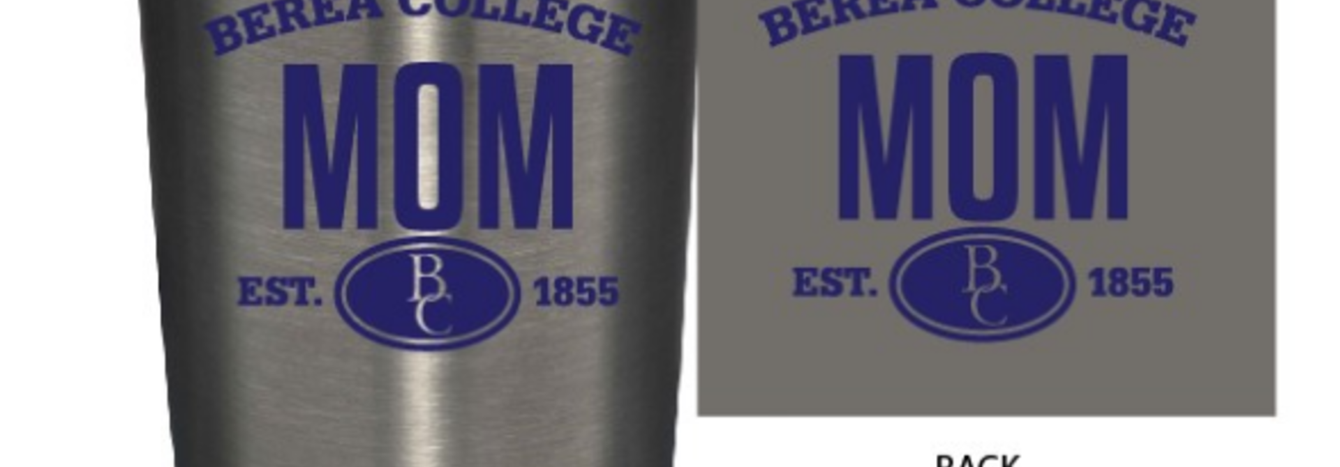 Silver Berea Mom or Dad Tumbler