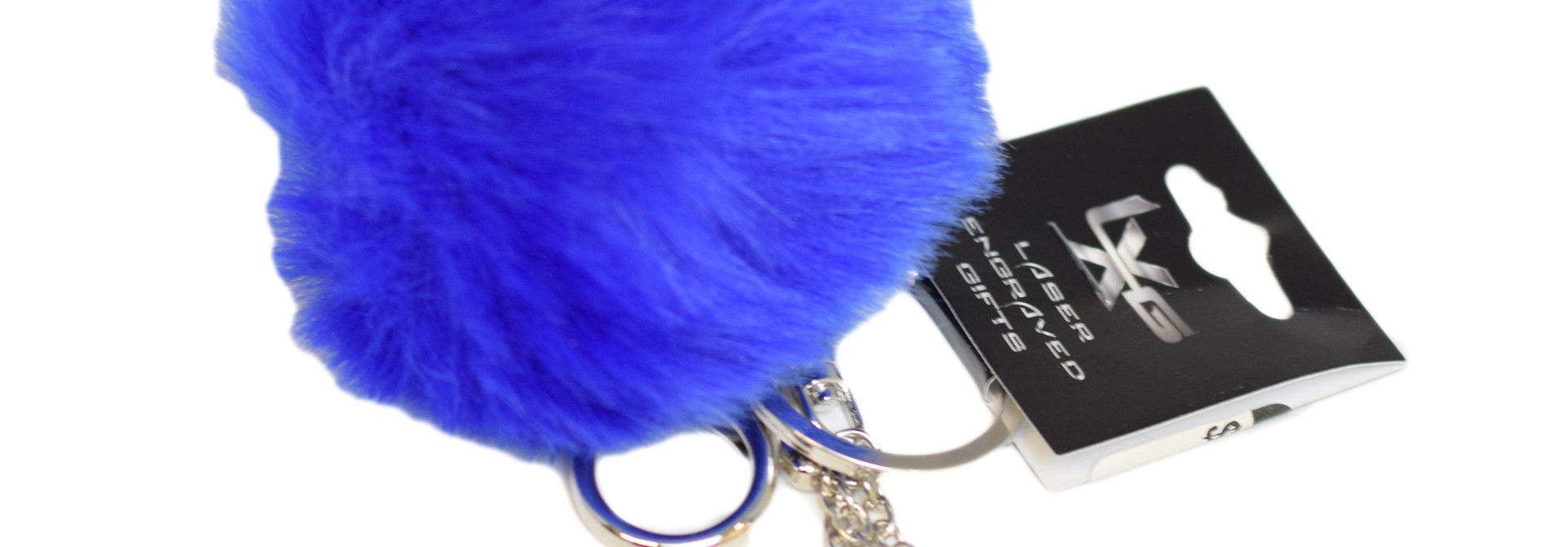 Blue BC Pom Pom Keychain