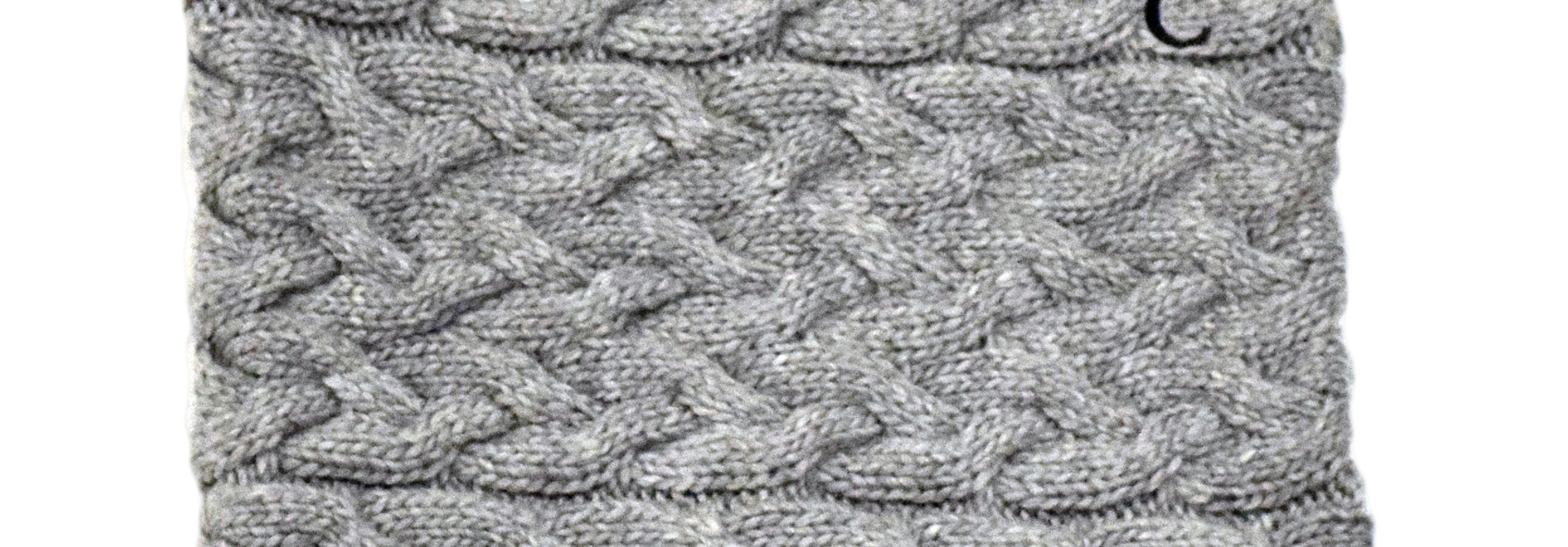 Gray Knit BC Scarf