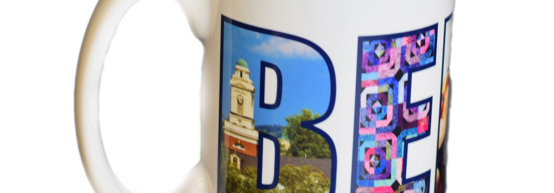 White Berea Collage Mug