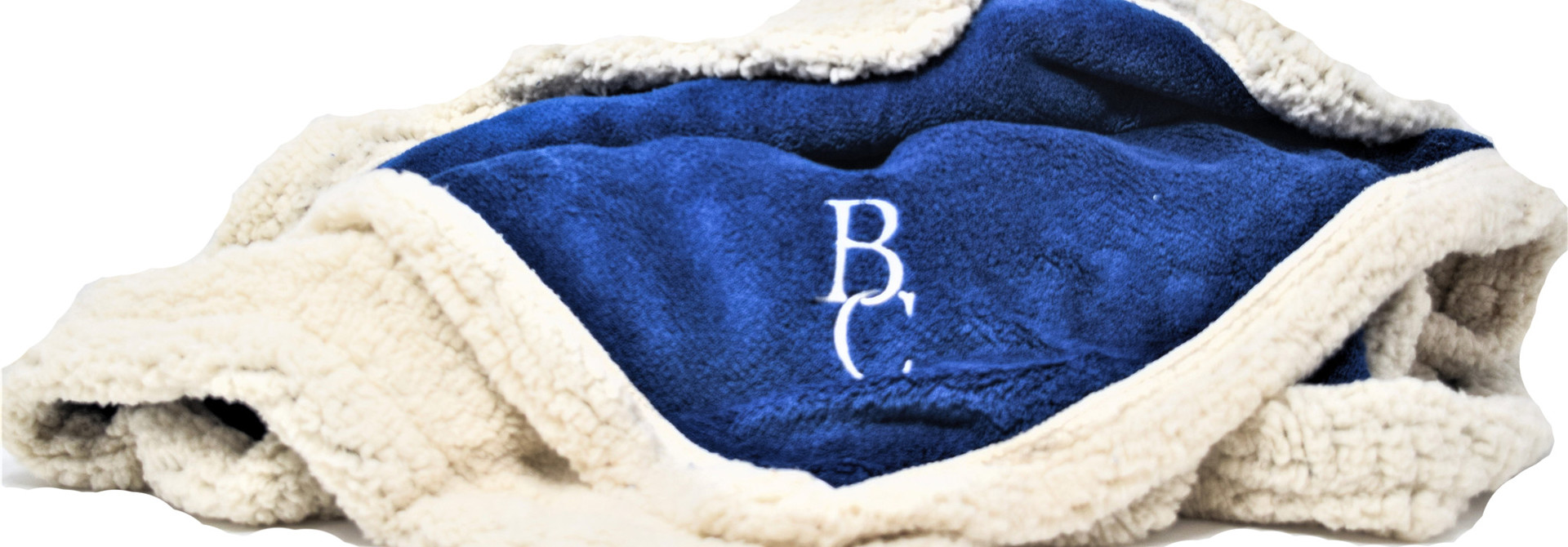 Blue BC Sherpa Throw