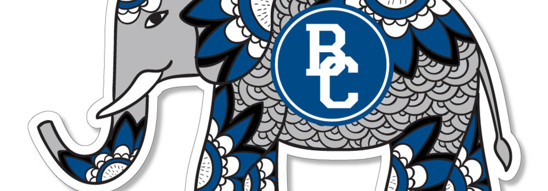 Berea Boho Elephant Dizzler Sticker