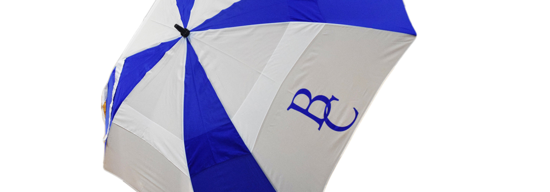 Blue and White Golf BC Umbrella