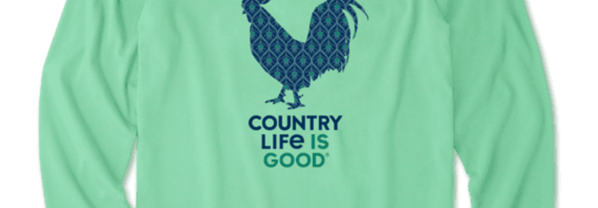 Green Country Life Is Good Long Sleeve