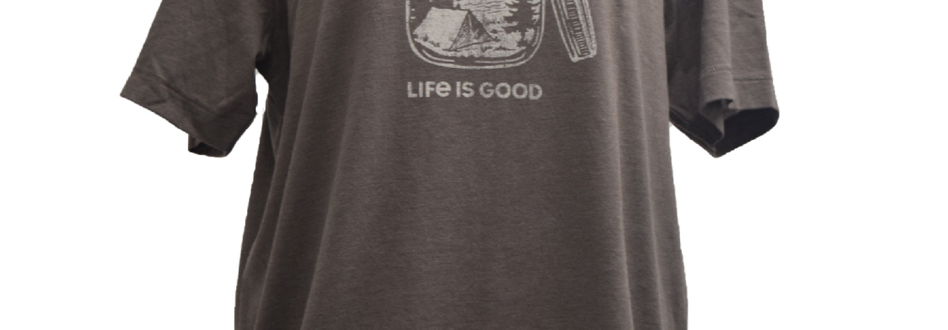 Rich Brown Camp Jar T-Shirt Life Is Good