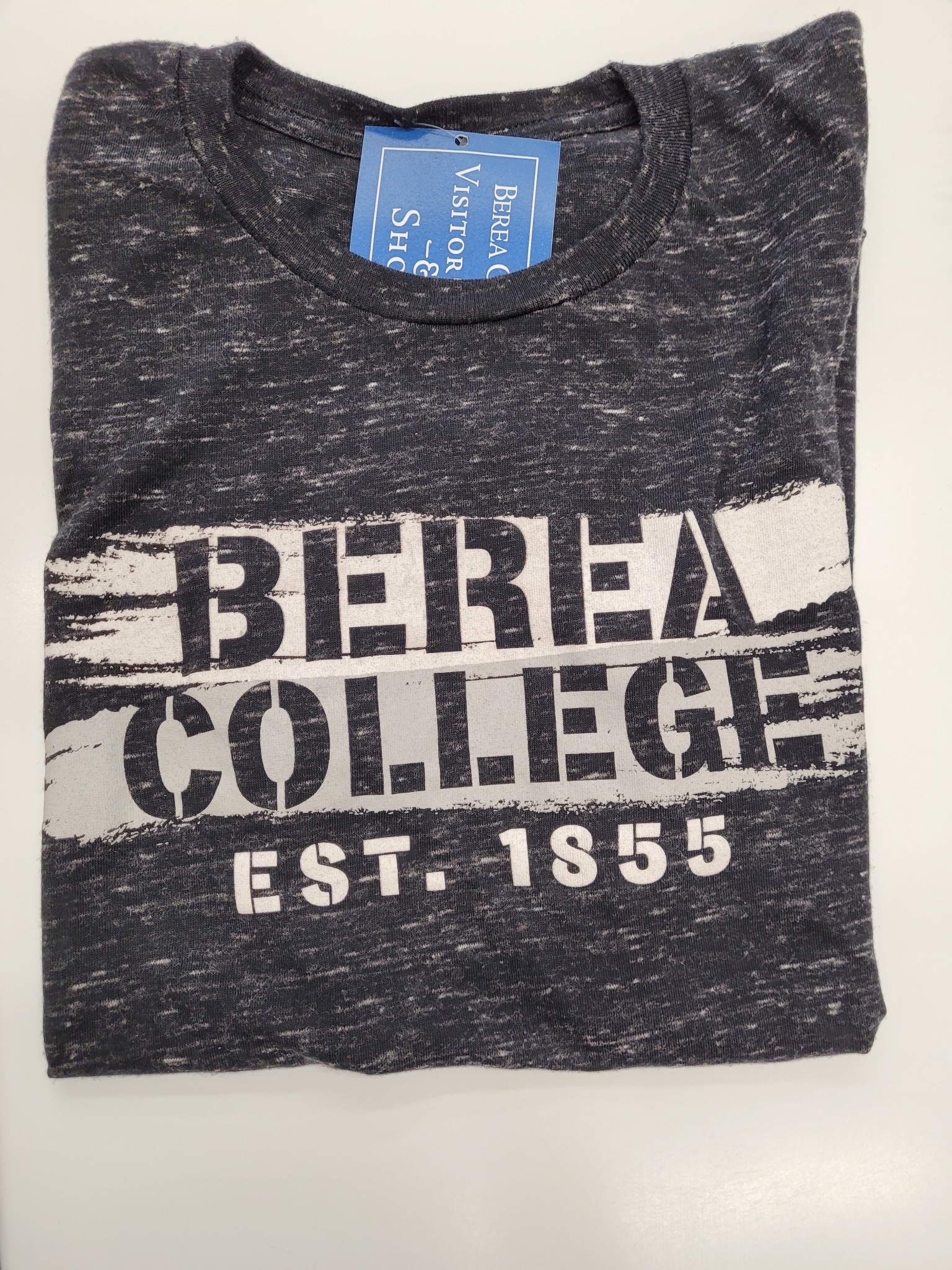 Marbled Black Berea College Est 1855 T-Shirt-2