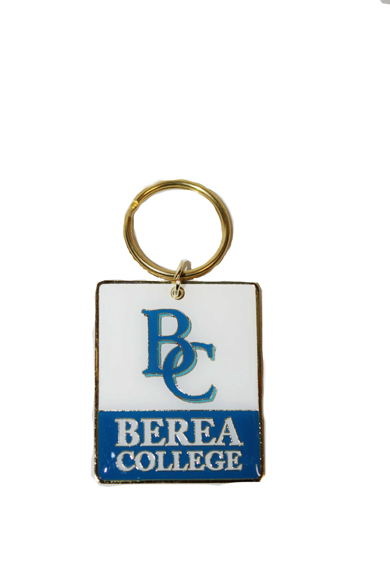 Brass Key tag BC, Berea College-1