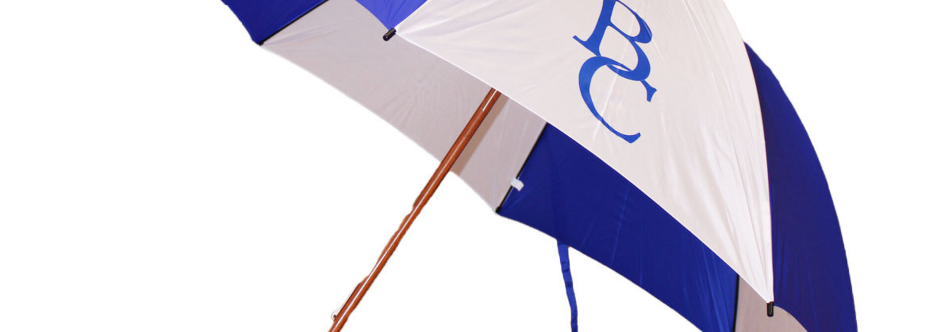Umbrella, Blue, White, Golf