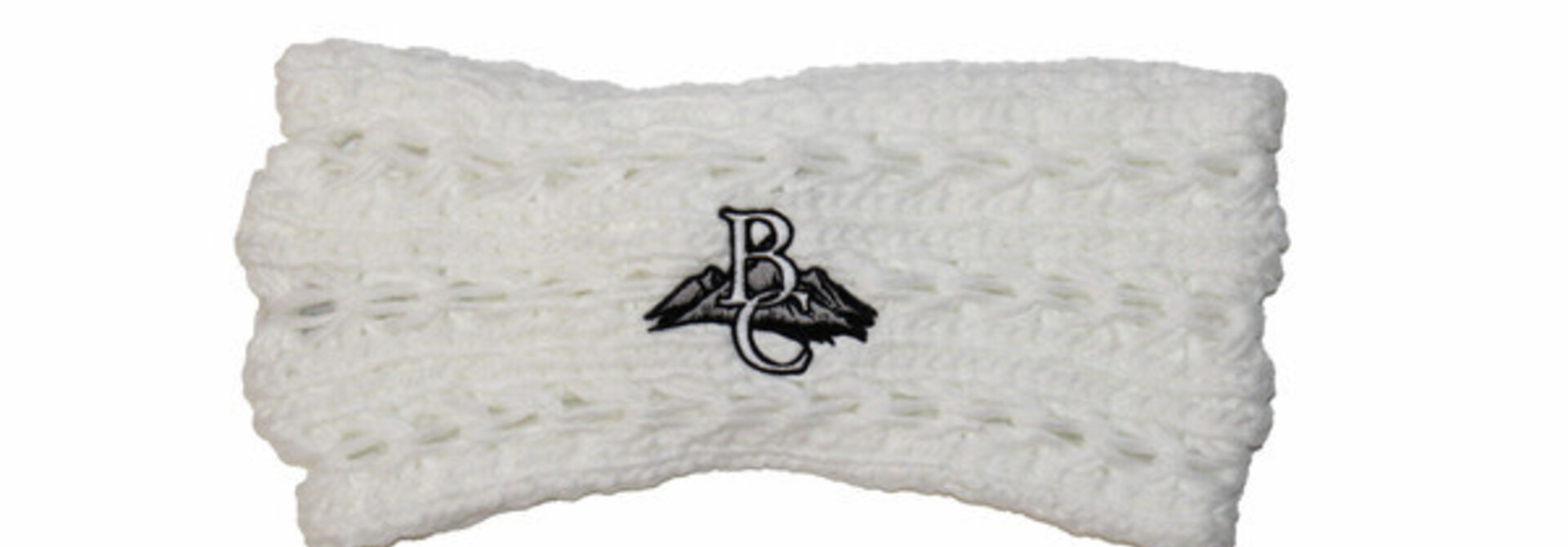 Ear Band, Adaline, BC Mountains, White, Knit, Twist