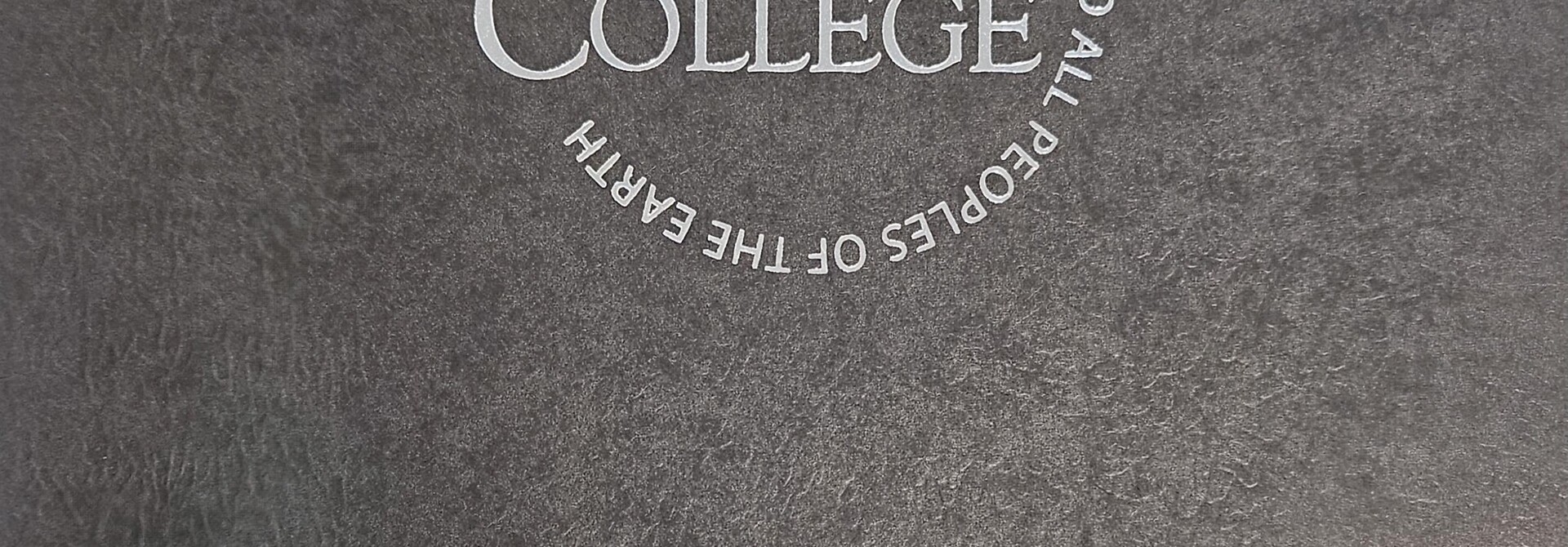 Folder, Black, Silver Foil, Circle Logo