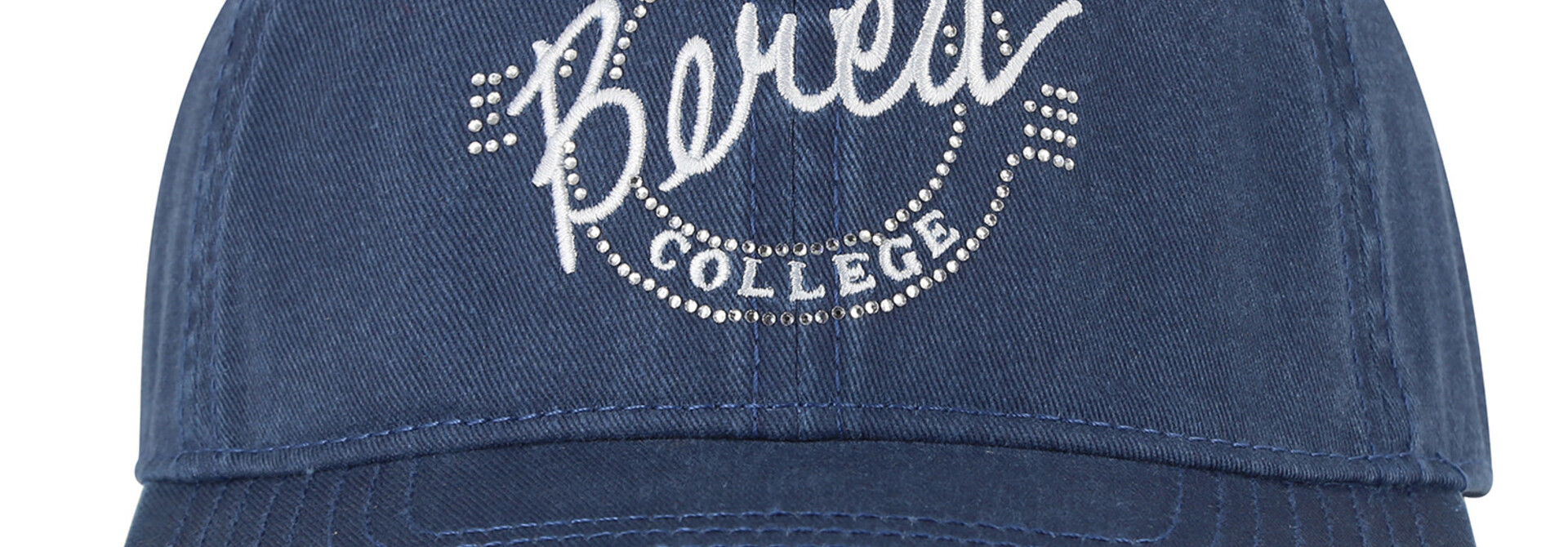 Hat, Berea College, Navy, Emb, Rhinestones