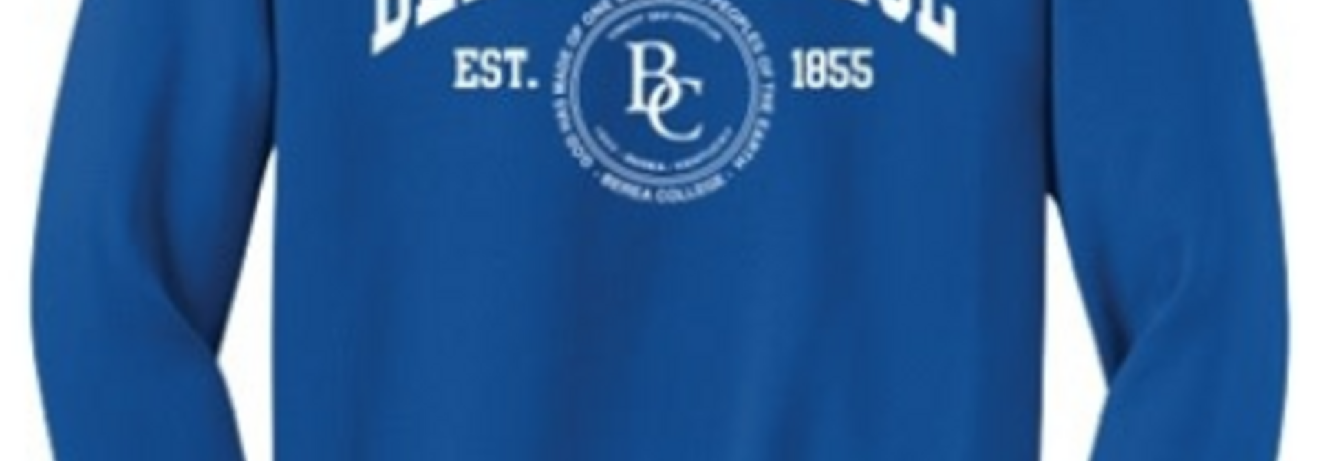 Crewneck Sweatshirt, Royal, Embroidery, one blood