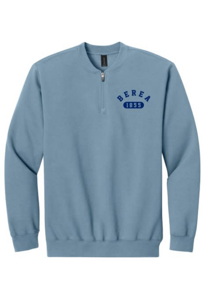 1/4 Zip, Berea 1855. Stone Blue,
