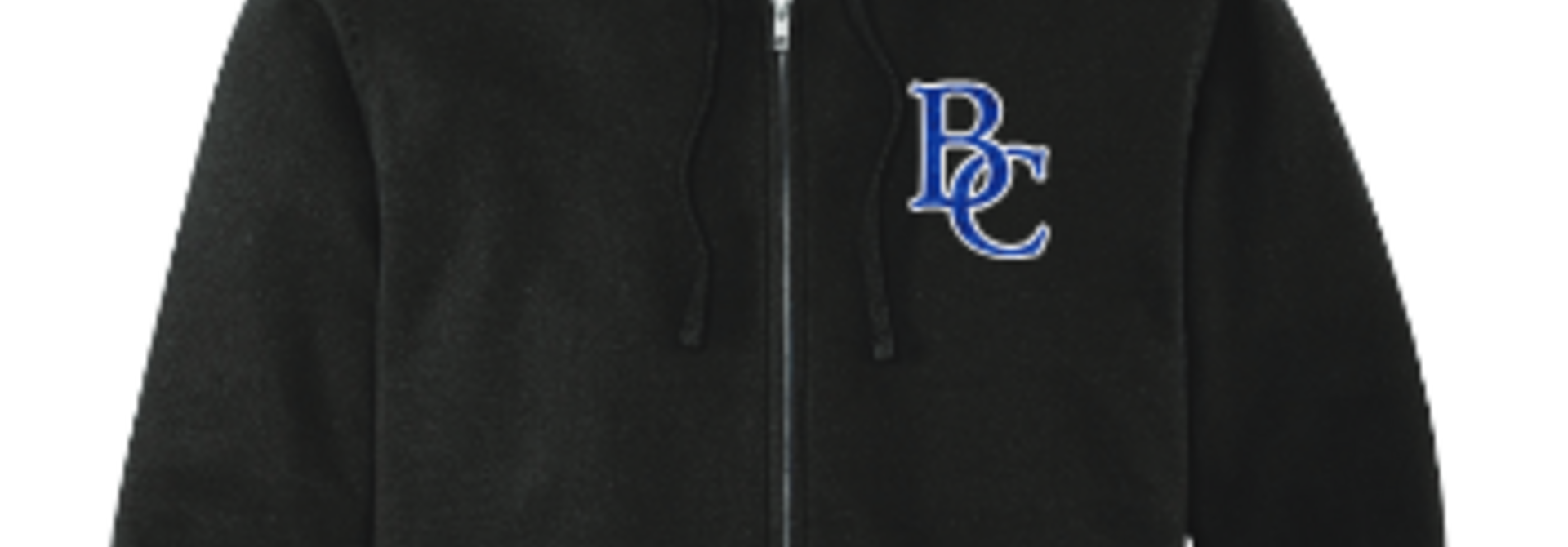 Full-Zip Hoodie Glitter BC Black