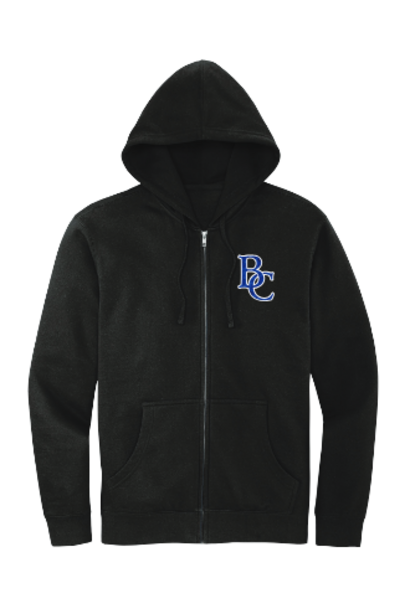 Full-Zip Hoodie Glitter BC Black