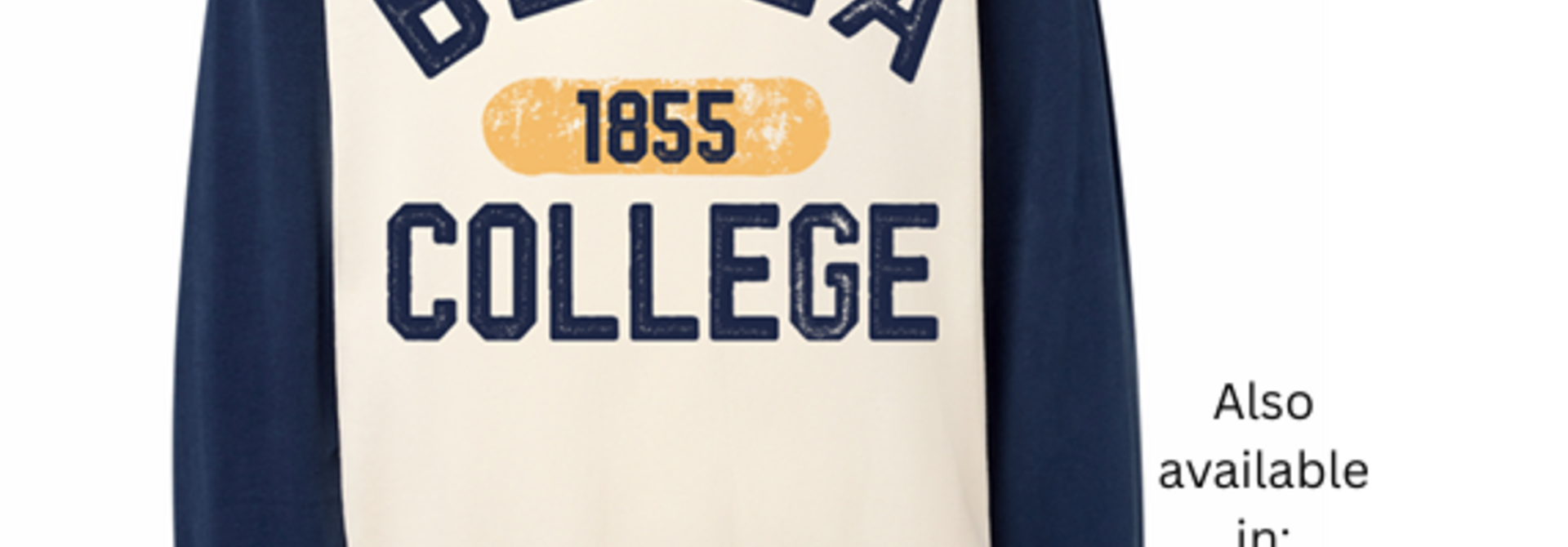 Crewneck, Otto Colorblock Crew, Berea College, 1855,