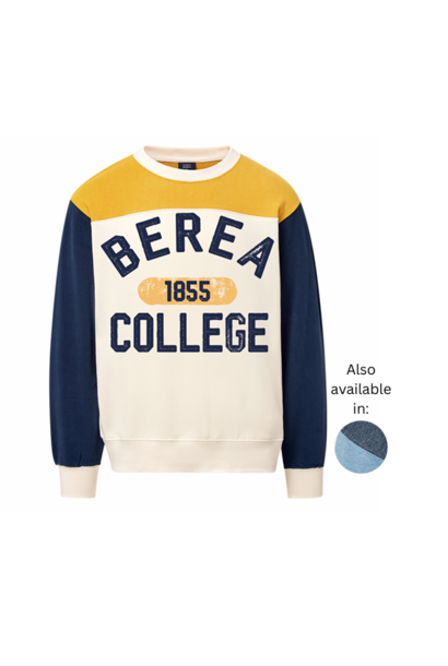Crewneck, Otto Colorblock Crew, Berea College, 1855,