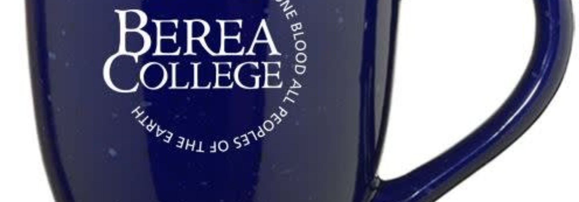 Blue Speckled Circle Logo Mug