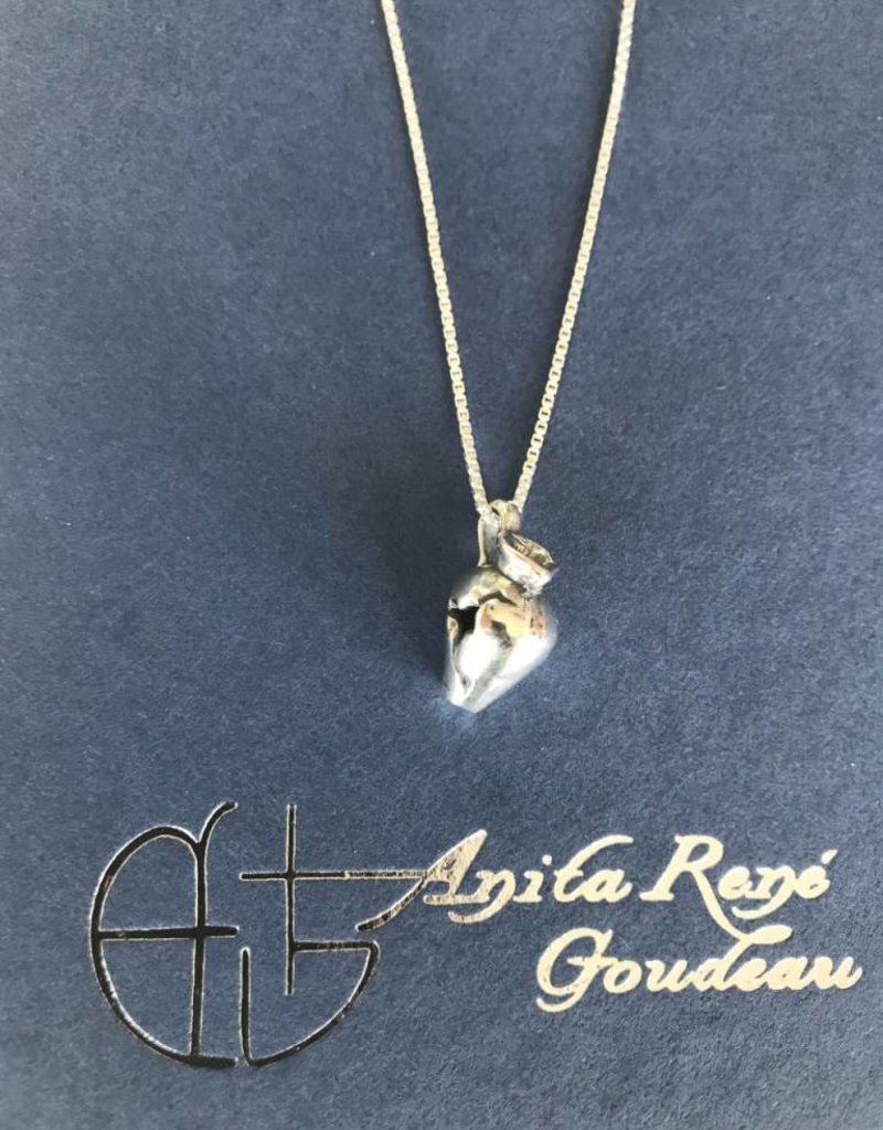AG2131 Cracked Pot Lg Necklace 20" Box Chain