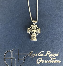 AG1135 Covenant Cross Necklace SS 20" Box Chain