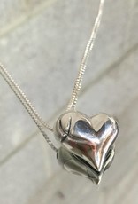 AG2154ph You Are The Best Puff Heart Necklace SS