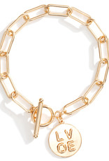 Splendid Iris Bracelet Chain w/ toggle closure-