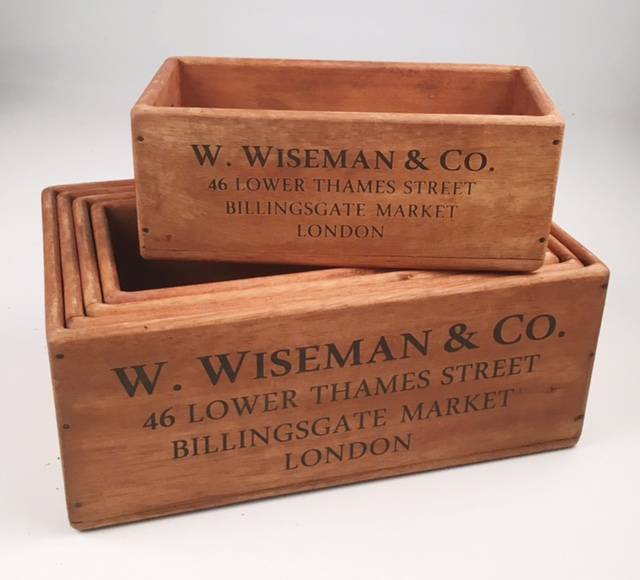 Rectangle Wooden Crates Wow Warehouse