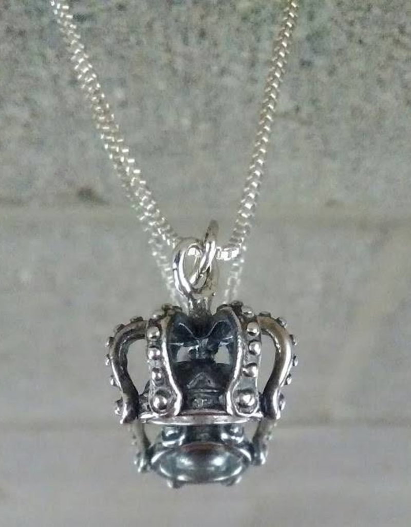 AG2089b Esther's Crown Tiny Necklace SS
