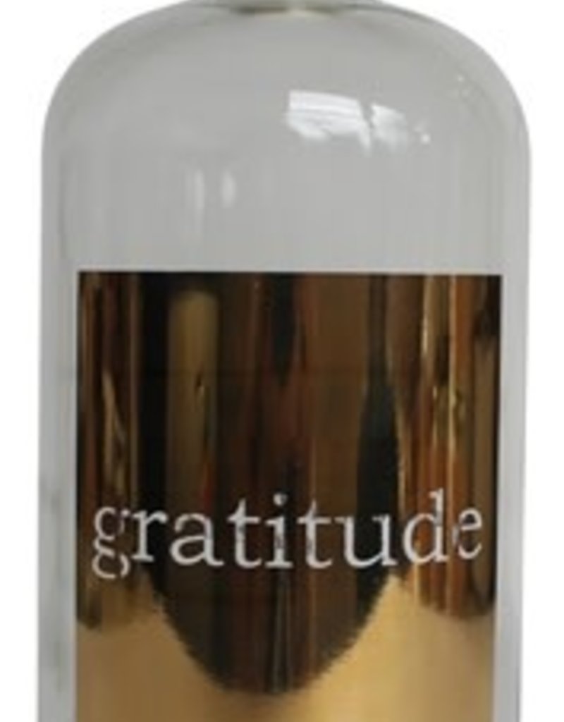Gratitude Apothecary Jar With Gold Print