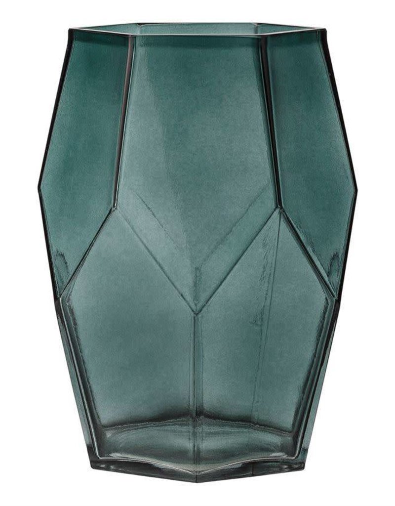 BLOOMINGVILLE Deep Green Glass Vase