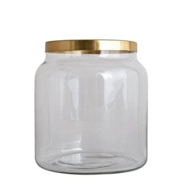 Creative Co-op Glass Jar | Black Lid | 20oz
