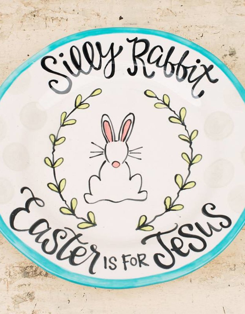 Silly Rabbit, Easter Is For Jesus Plate