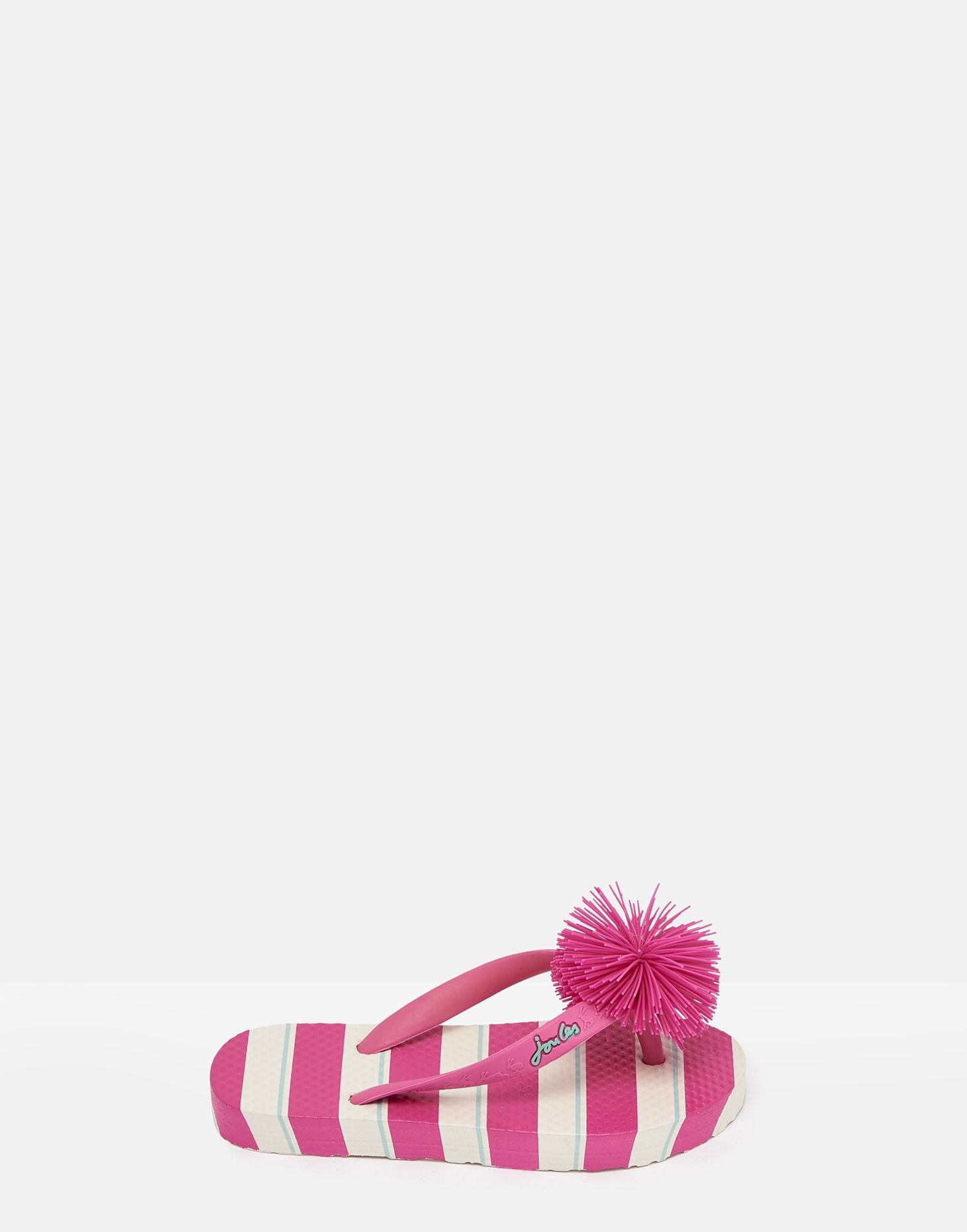 Joules Flip Flops Pink Stripe