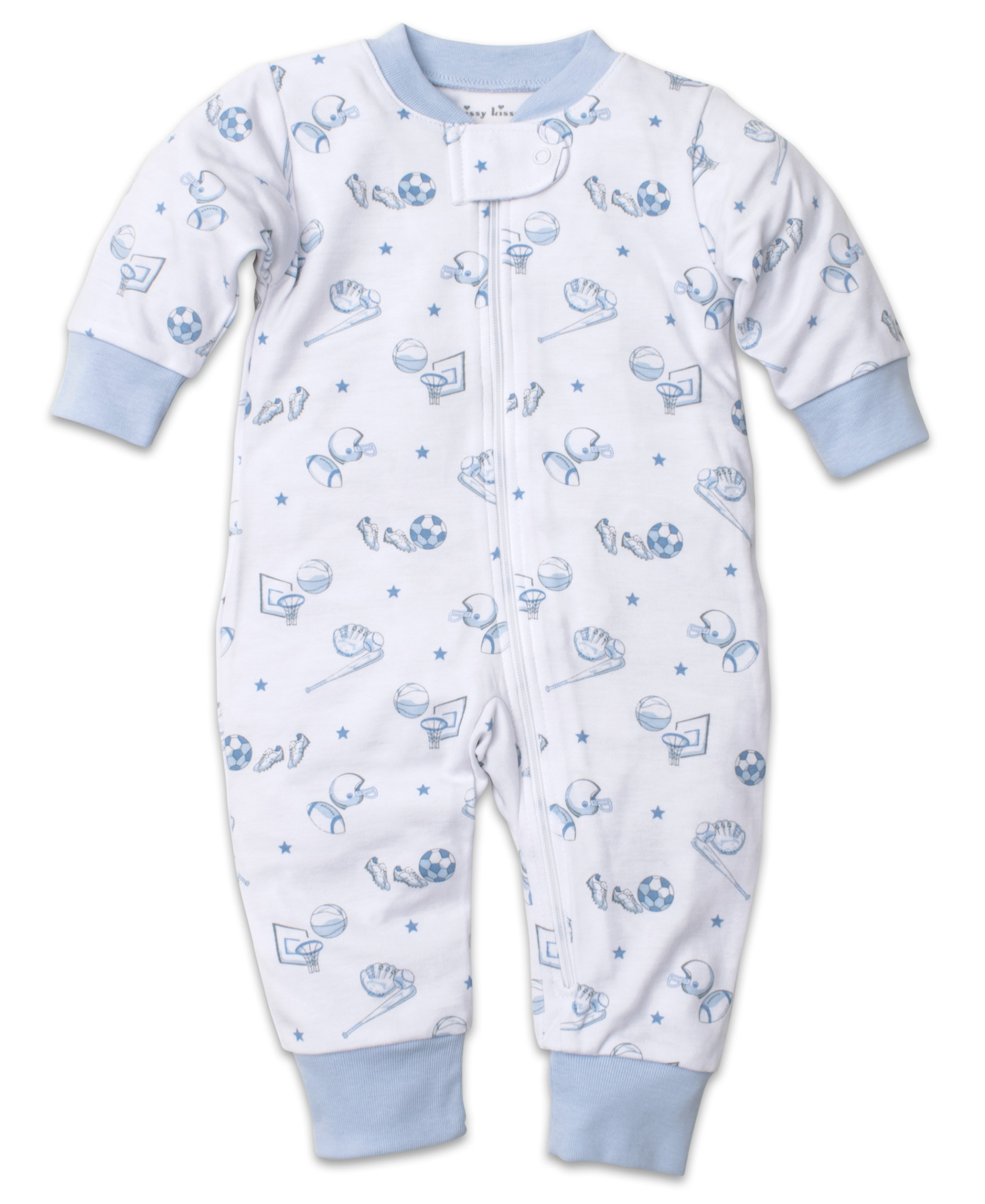 kissy kissy zipper onesie