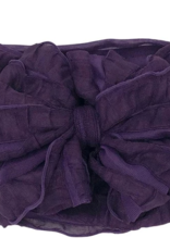 In Awe Couture Ruffle Headband Plum