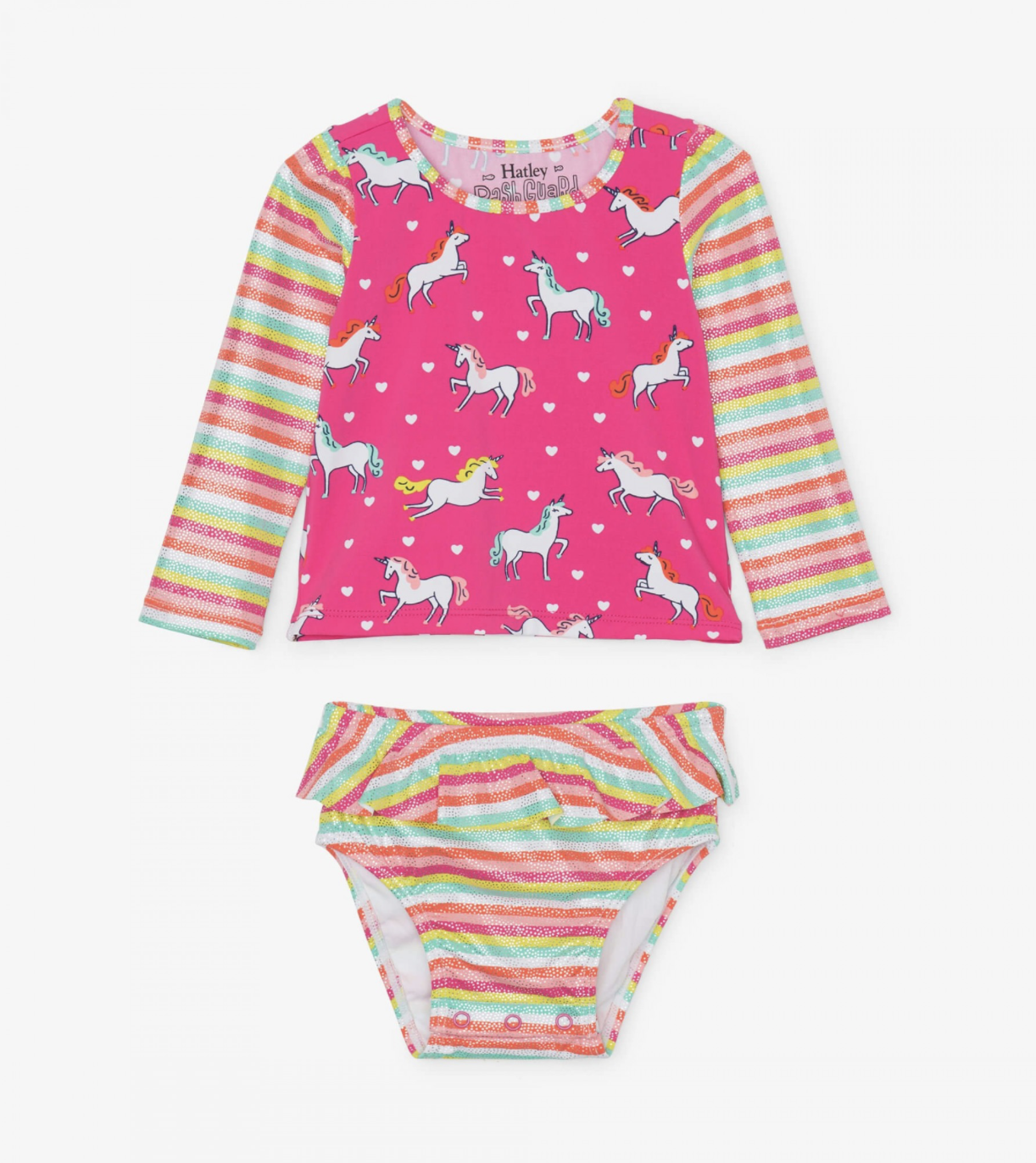 unicorn rash guard swimsuit
