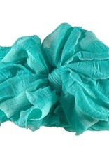 In Awe Couture Ruffle Headband Cool Mint