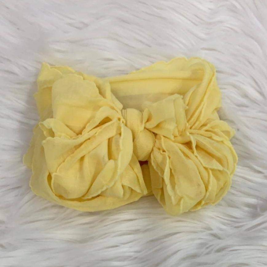 In Awe Couture Ruffle Headband Buttercup