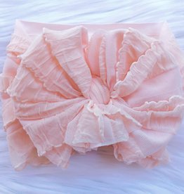 In Awe Couture Ruffle Headband Peachy Keen