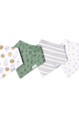 Copper Pearl Chip Baby Bandana Bib Set (4-pack)